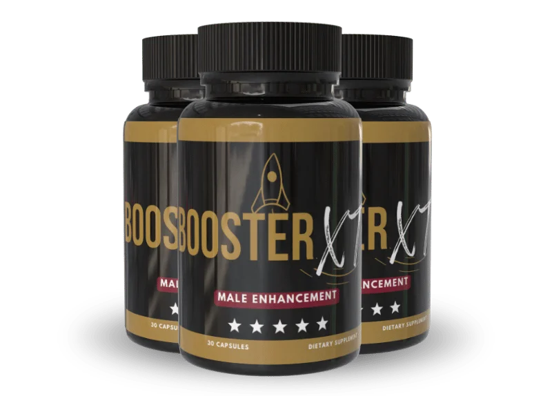 Three bottles of Booster XT male enhancement supplement